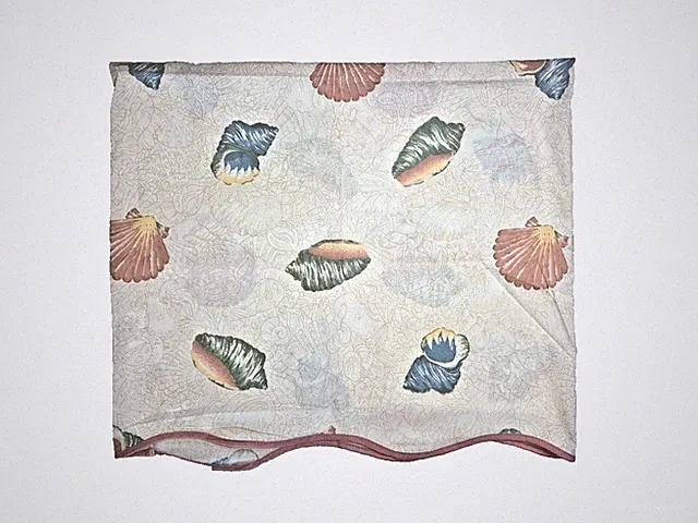 2 Vtg 1980s Pillowcases Coastal Beach Cottage Pastel Sea Shells Queen JCPenney