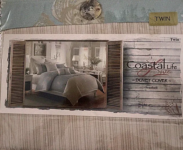 Coastal life Luxe Seashell Twin Duvet 100% Cotton