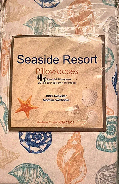 Great Colorful Sea Shell Standard Pillow Cases Soft & Silky feel! Set of 4🌹